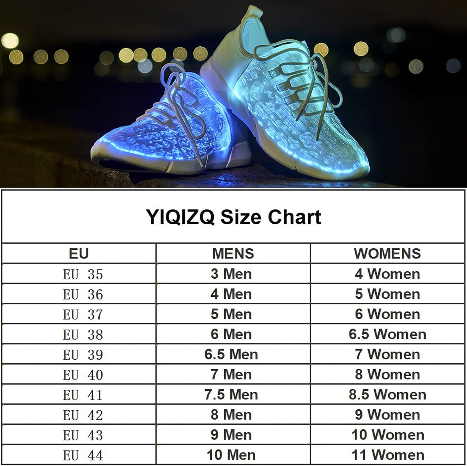 Fiber Optic Shoes Light up Sneakers for Women Men LED Luminous Trainers Flashing Shoes for Festivals,Halloween with USB Charging, White