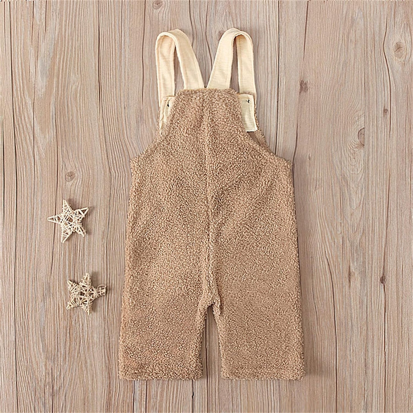 Toddler Kids Baby Girls Boy Fleece Suspender Pants Overalls Trousers Warm Romper Jumpsuits Outfits Winter Clothes J609